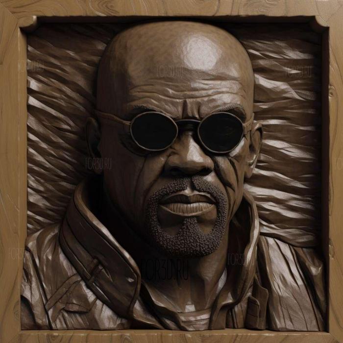 Nick Fury 1 stl model for CNC